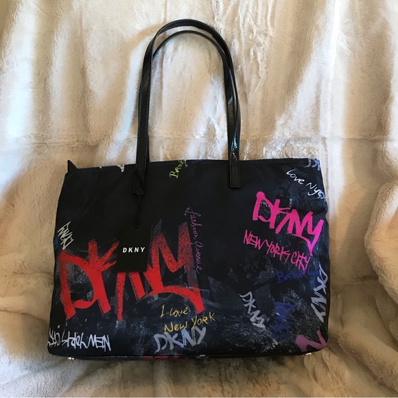 Dkny Bags Dkny Gigi Graffiti Tote Poshmark